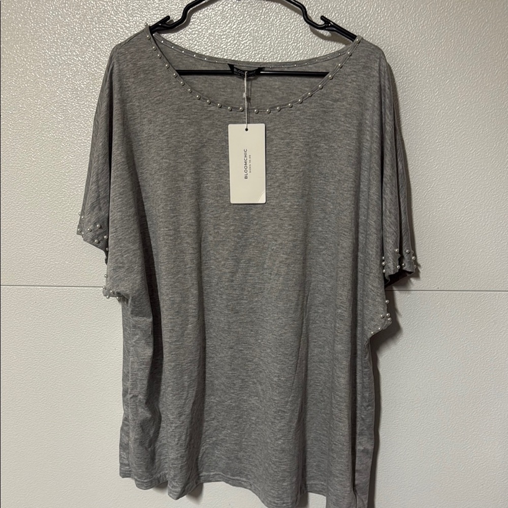 BloomChic Gray Dolman Sleeve Tunic
